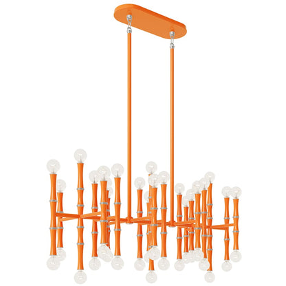 Robert Abbey Kane 42 Light 38" Wide Linear Chandelier