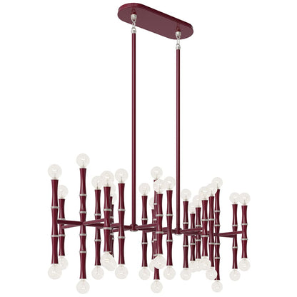 Robert Abbey Kane 42 Light 38" Wide Linear Chandelier