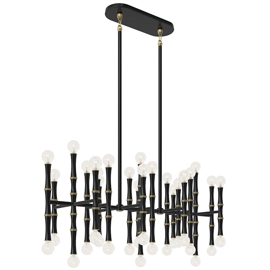 Robert Abbey Kane 42 Light 38" Wide Linear Chandelier