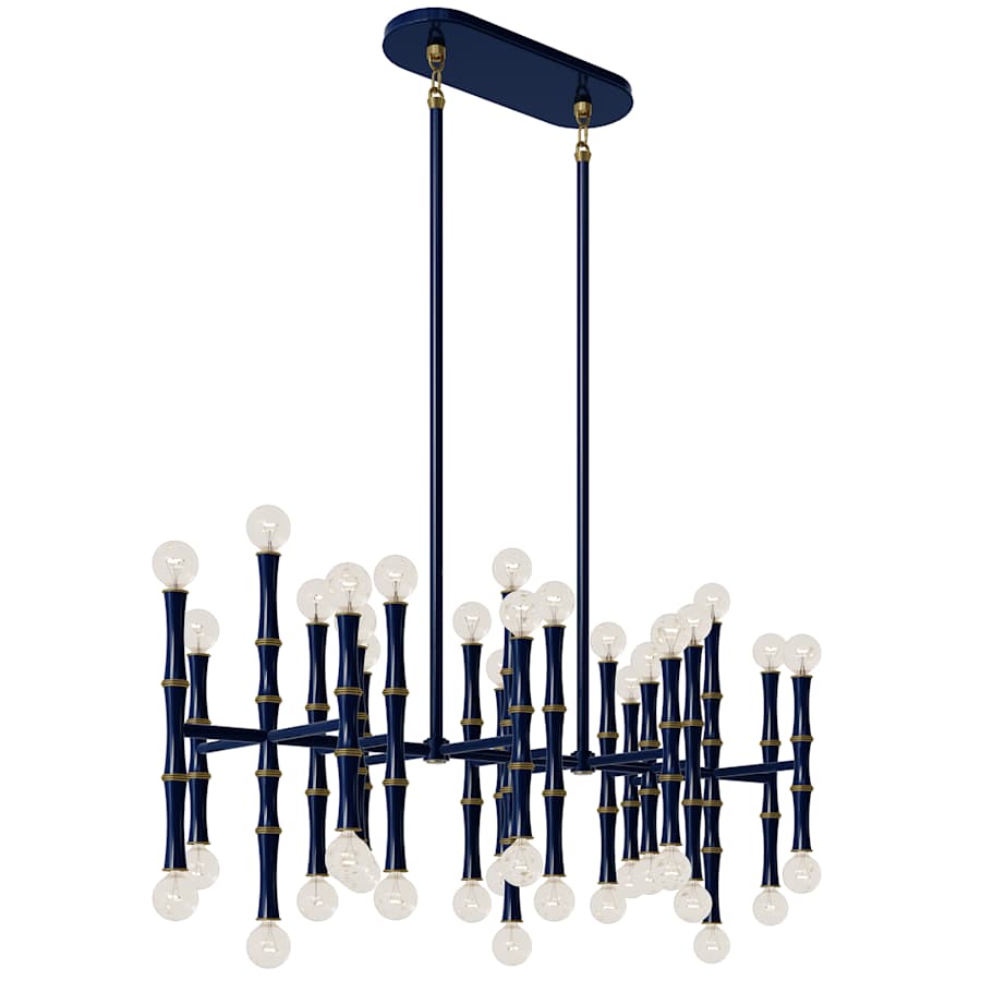 Robert Abbey Kane 42 Light 38" Wide Linear Chandelier