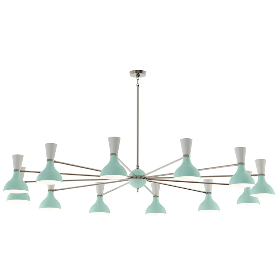 Robert Abbey Clare 12 Light 76" Wide Chandelier