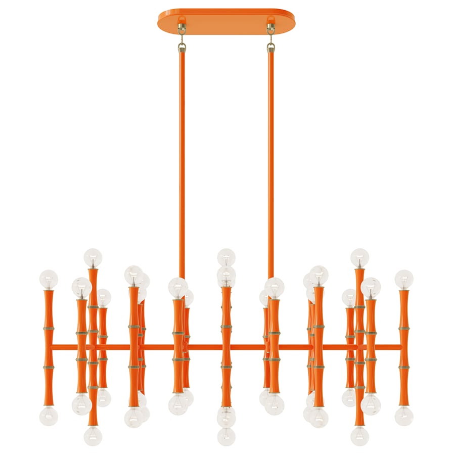Robert Abbey Kane 42 Light 38" Wide Linear Chandelier