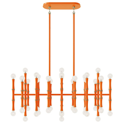 Robert Abbey Kane 42 Light 38" Wide Linear Chandelier