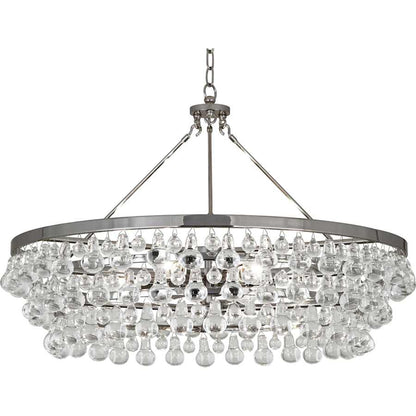 Robert Abbey Bling 6 Light 35" Wide Waterfall Chandelier