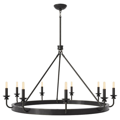 Robert Abbey William 9 Light 49" Wide Chandelier
