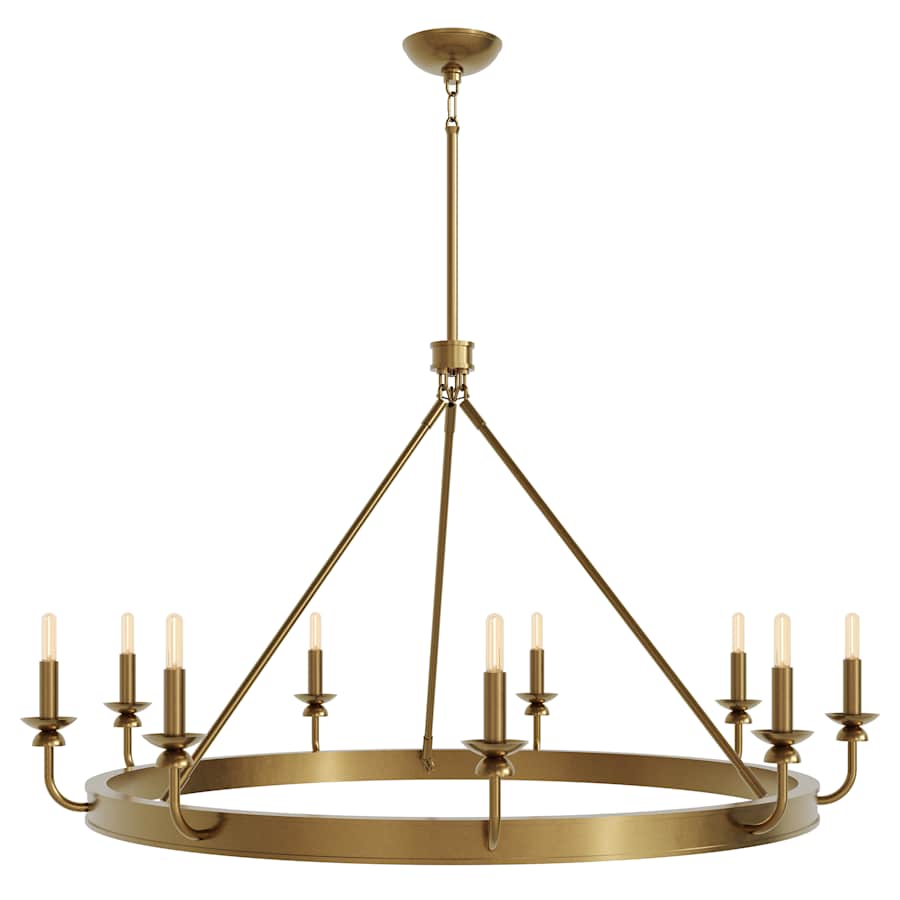 Robert Abbey William 9 Light 49" Wide Chandelier