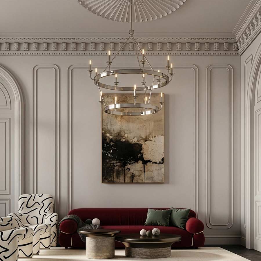 Robert Abbey William 14 Light 49" Wide Chandelier