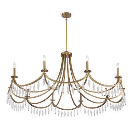 Savoy House Kameron 10 Light 60" Wide Crystal Chandelier