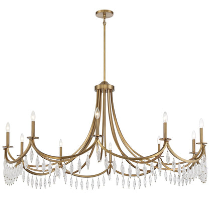 Savoy House Kameron 10 Light 60" Wide Crystal Chandelier