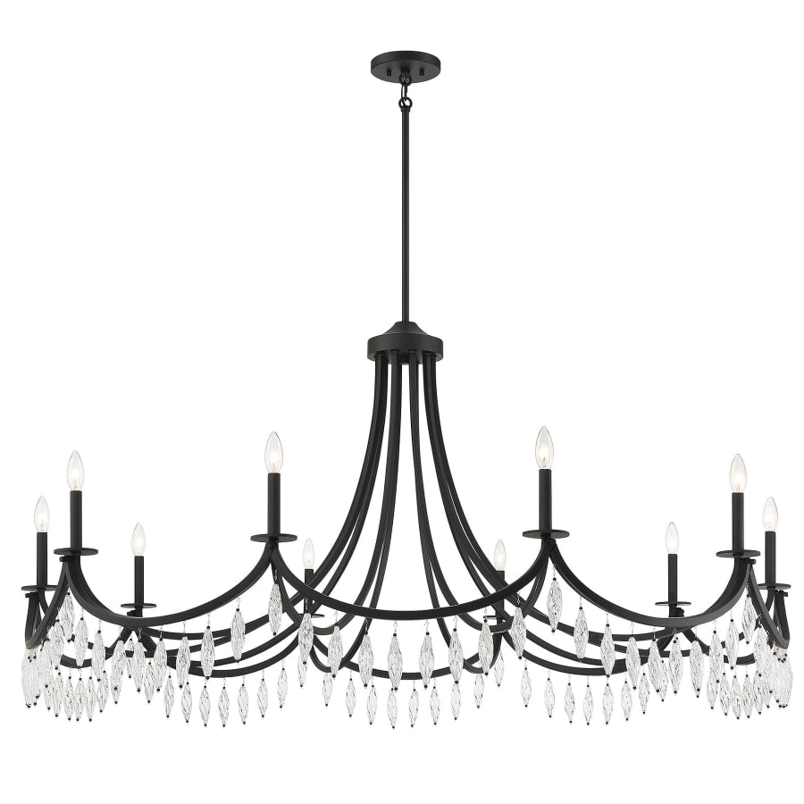 Savoy House Kameron 10 Light 60" Wide Crystal Chandelier