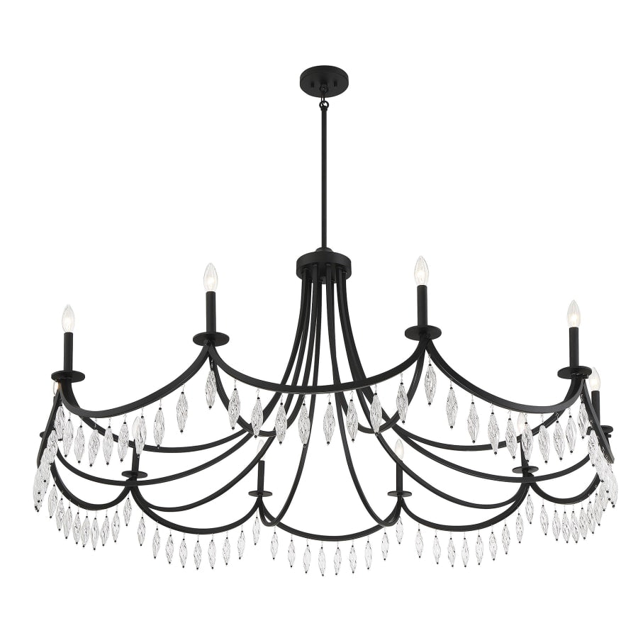 Savoy House Kameron 10 Light 60" Wide Crystal Chandelier