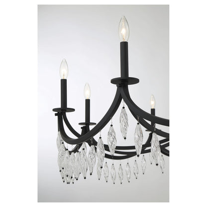 Savoy House Kameron 10 Light 60" Wide Crystal Chandelier