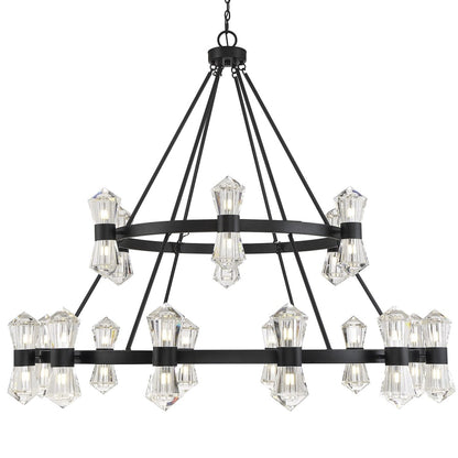 Savoy House Dryden 36 Light 60" Wide LED Crystal Ring Chandelier