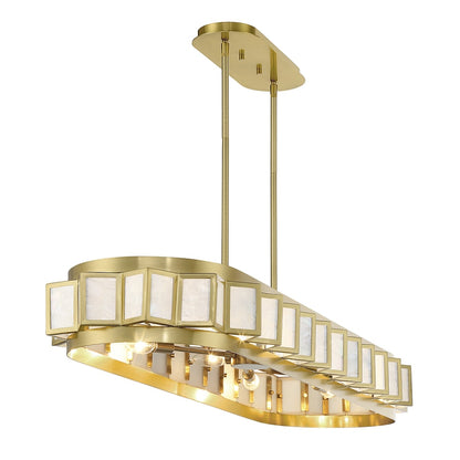 Savoy House Gideon 8 Light 48" Wide Linear Chandelier