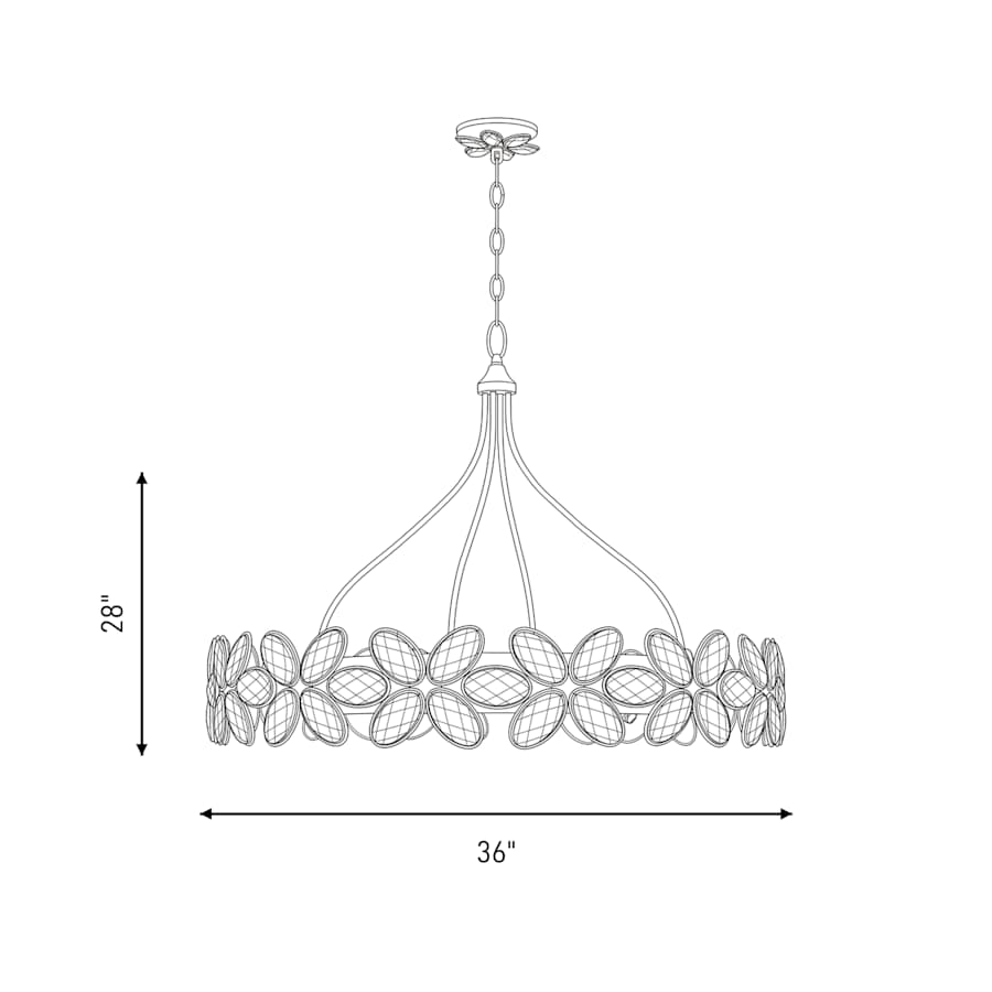 Savoy House Marbella 14 Light 36" Wide Ring Chandelier