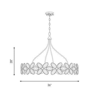Savoy House Marbella 14 Light 36" Wide Ring Chandelier