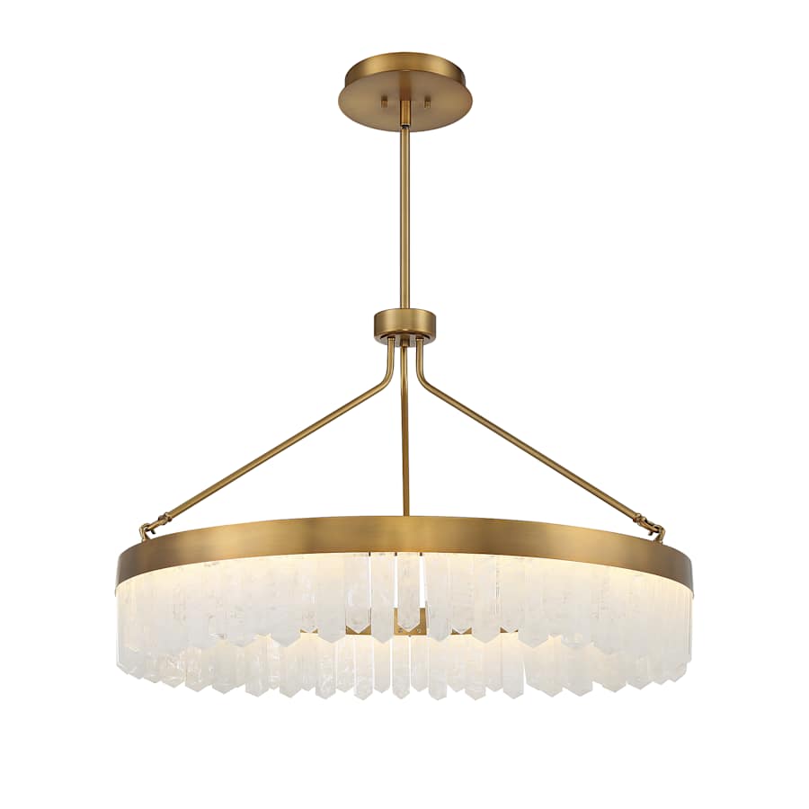 Savoy House Landon 34" Wide LED Crystal Ring Chandelier