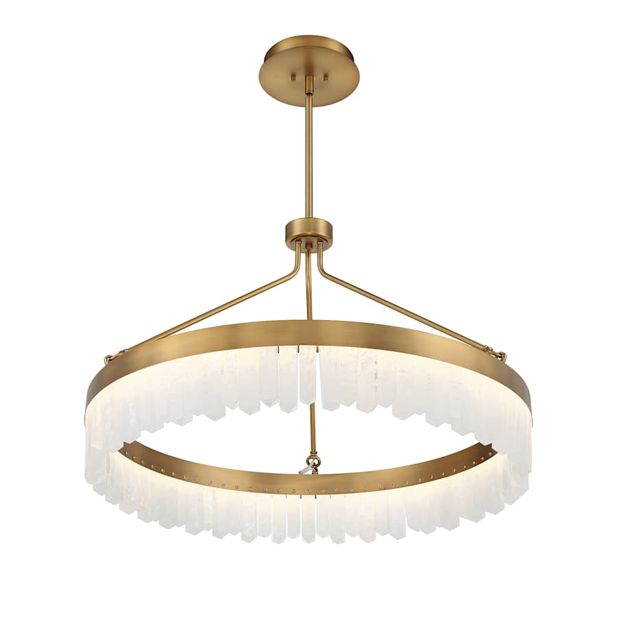 Savoy House Landon 34" Wide LED Crystal Ring Chandelier
