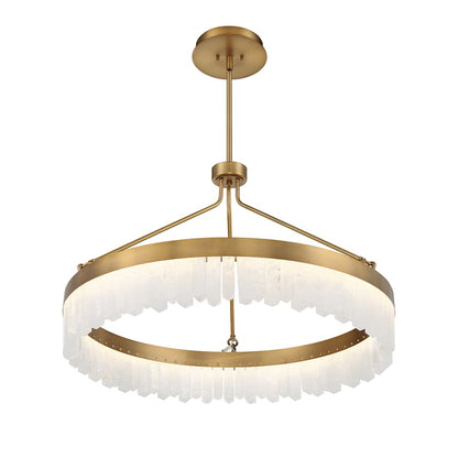 Savoy House Landon 34" Wide LED Crystal Ring Chandelier