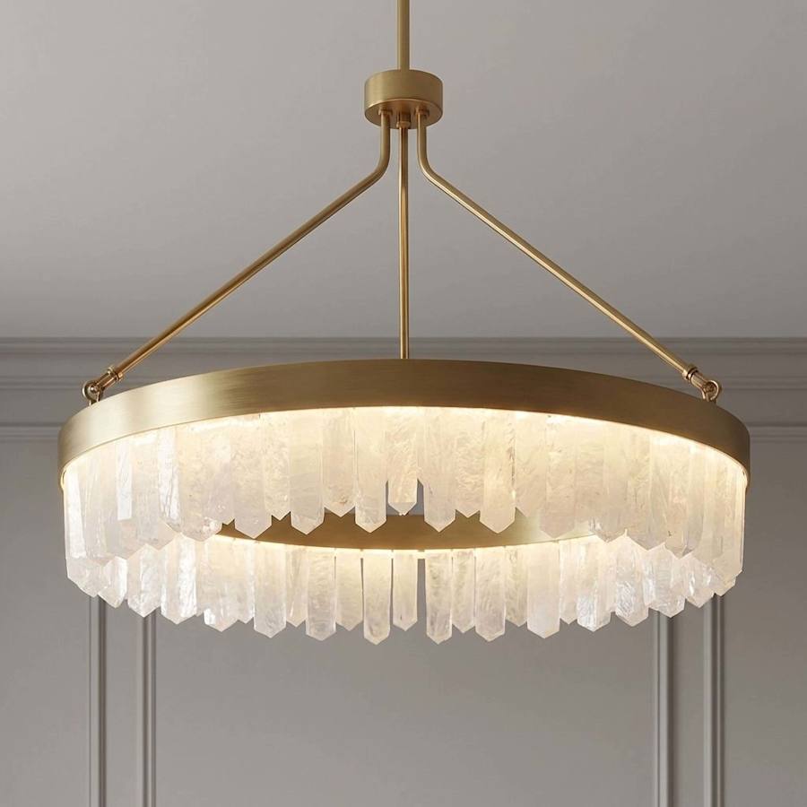 Savoy House Landon 34" Wide LED Crystal Ring Chandelier