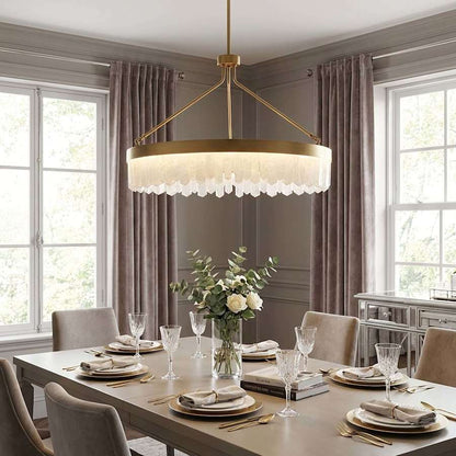Savoy House Landon 34" Wide LED Crystal Ring Chandelier