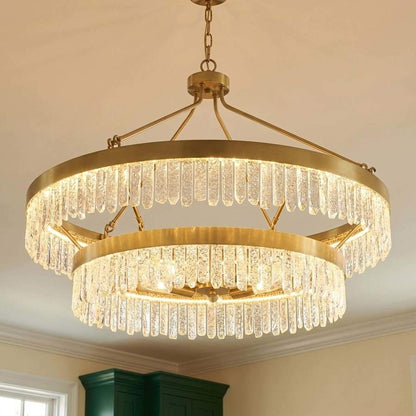 Savoy House Landon 45" Wide LED Crystal Ring Chandelier