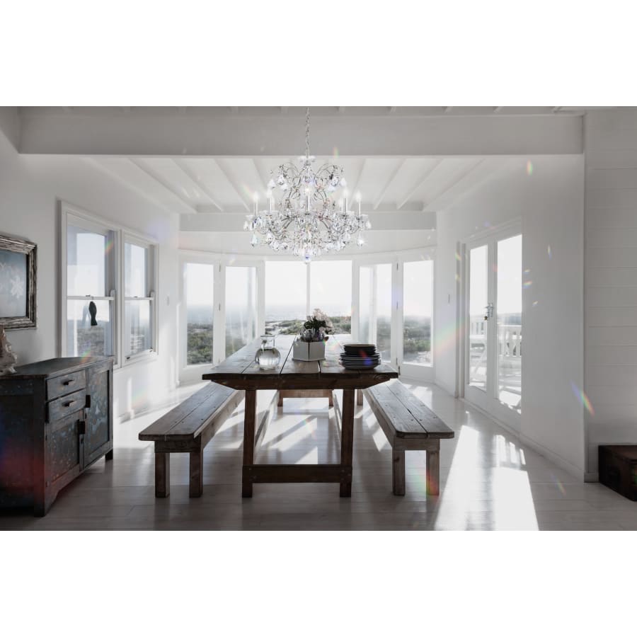 Schonbek Century 8 Light 24" Wide Crystal Chandelier