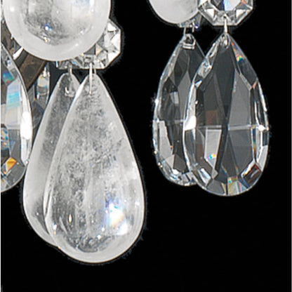 Schonbek Renaissance Rock Crystal 6 Light 20" Wide Semi-Flush Waterfall Ceiling Fixture