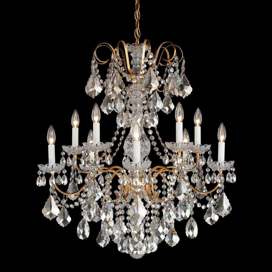 Schonbek New Orleans 10 Light 28" Wide Crystal Chandelier with Heritage Crystals