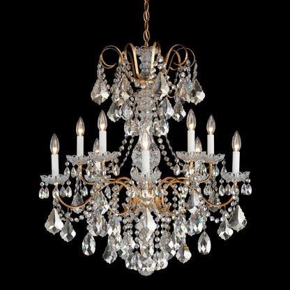 Schonbek New Orleans 10 Light 28" Wide Crystal Chandelier with Heritage Crystals