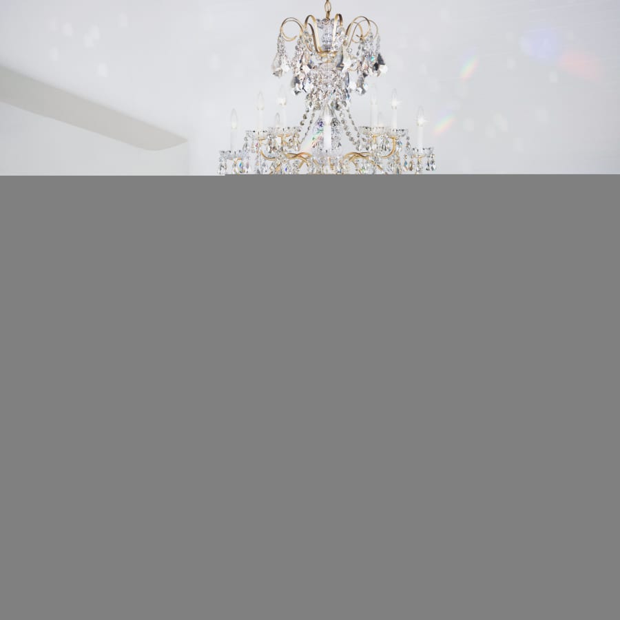 Schonbek New Orleans 10 Light 28" Wide Crystal Chandelier with Heritage Crystals