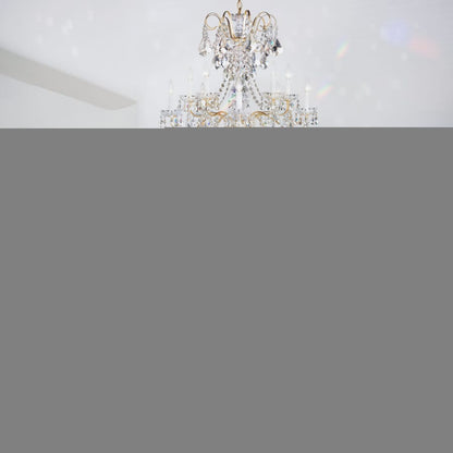 Schonbek New Orleans 10 Light 28" Wide Crystal Chandelier with Heritage Crystals