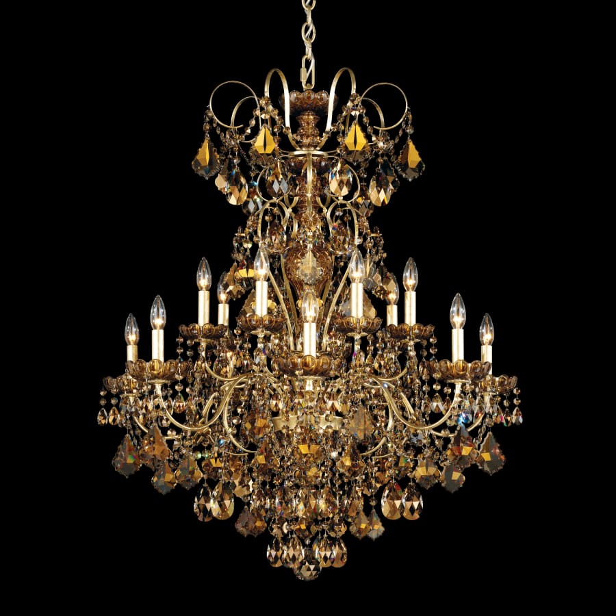 Schonbek New Orleans 14 Light 32" Wide Crystal Chandelier with Heritage Crystals