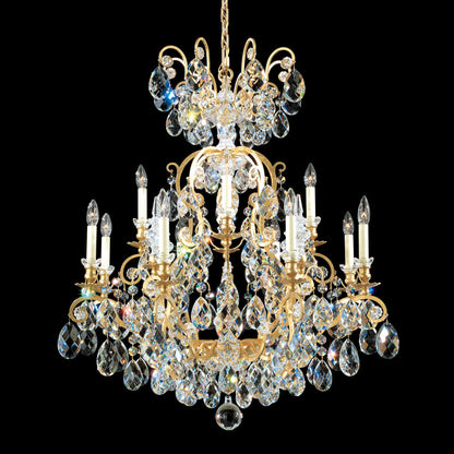 Schonbek Renaissance 12 Light 32" Wide Crystal Chandelier