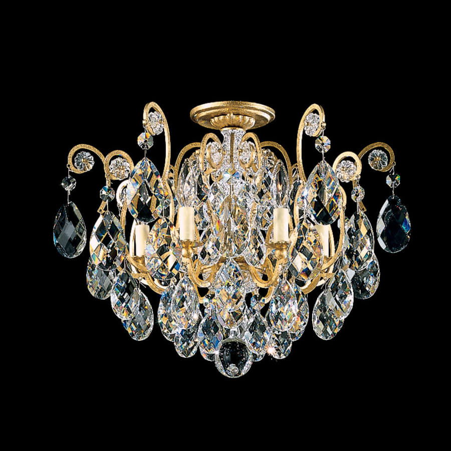 Schonbek Renaissance 6 Light 20" Wide Semi-Flush Ceiling Fixture