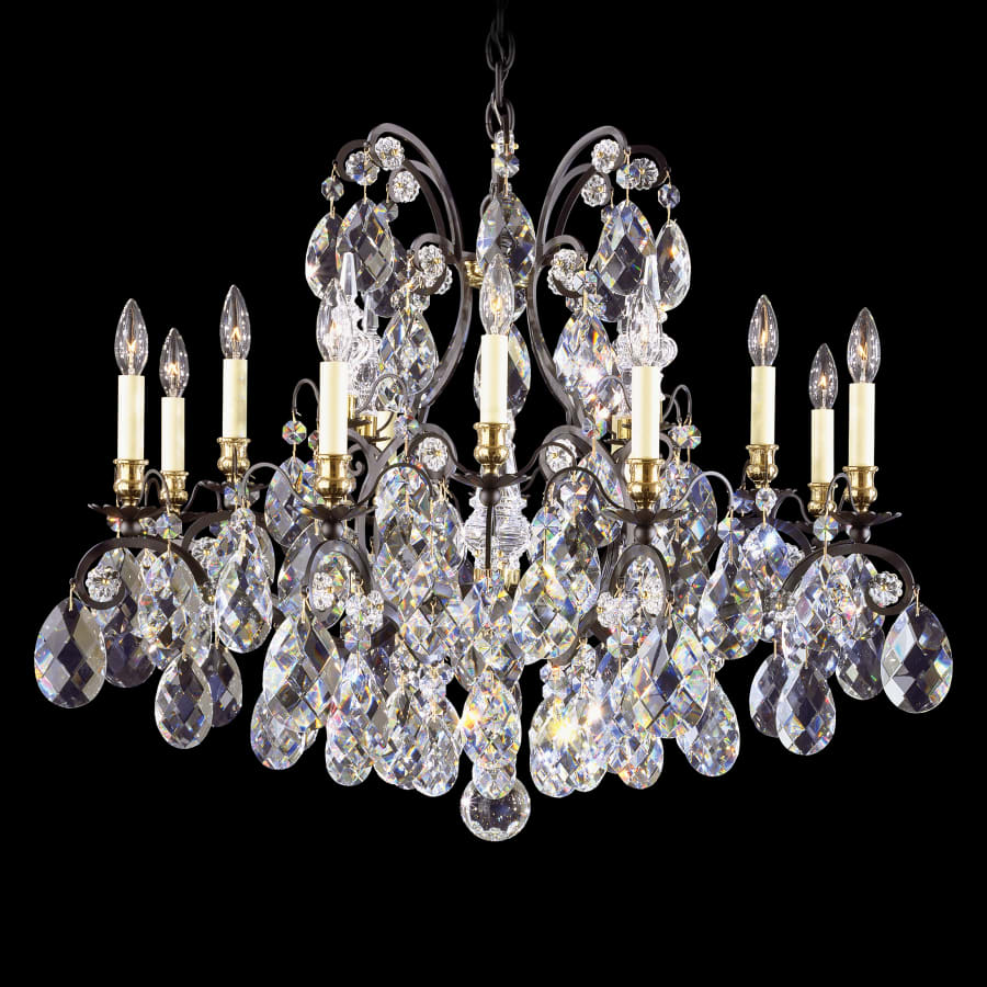 Schonbek Renaissance 12 Light 33" Wide Crystal Chandelier
