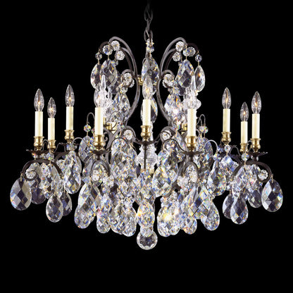 Schonbek Renaissance 12 Light 33" Wide Crystal Chandelier