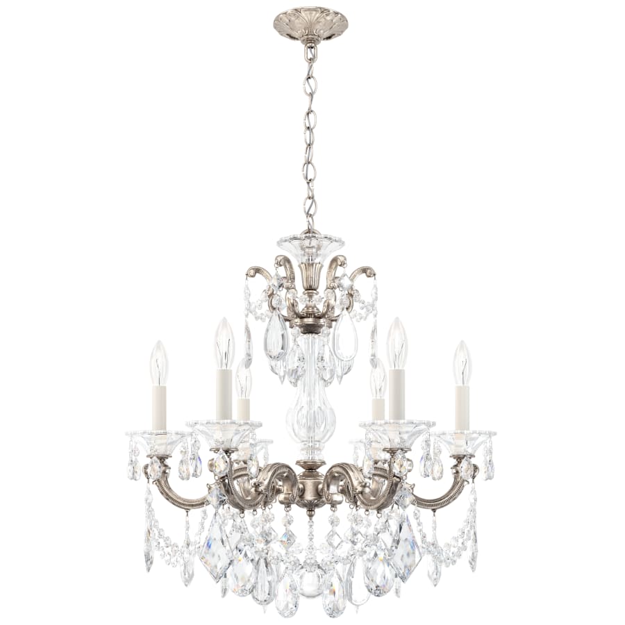 Schonbek La Scala 6 Light 23" Wide Crystal Chandelier