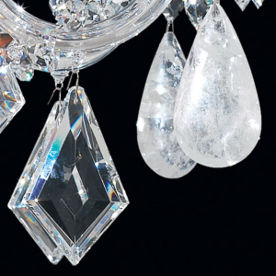 Schonbek Hamilton 7 Light 24" Wide Crystal Chandelier with Clear Rock Crystals