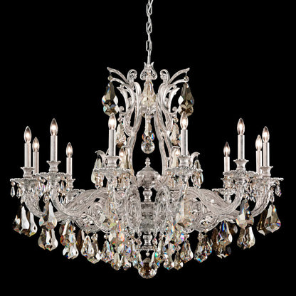 Schonbek Sophia 12 Light 39" Wide Crystal Chandelier with Clear Optic Crystals