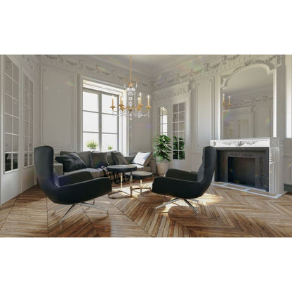 Schonbek Helenia 6 Light 28" Wide Crystal Chandelier with Clear Heritage Crystal Accents
