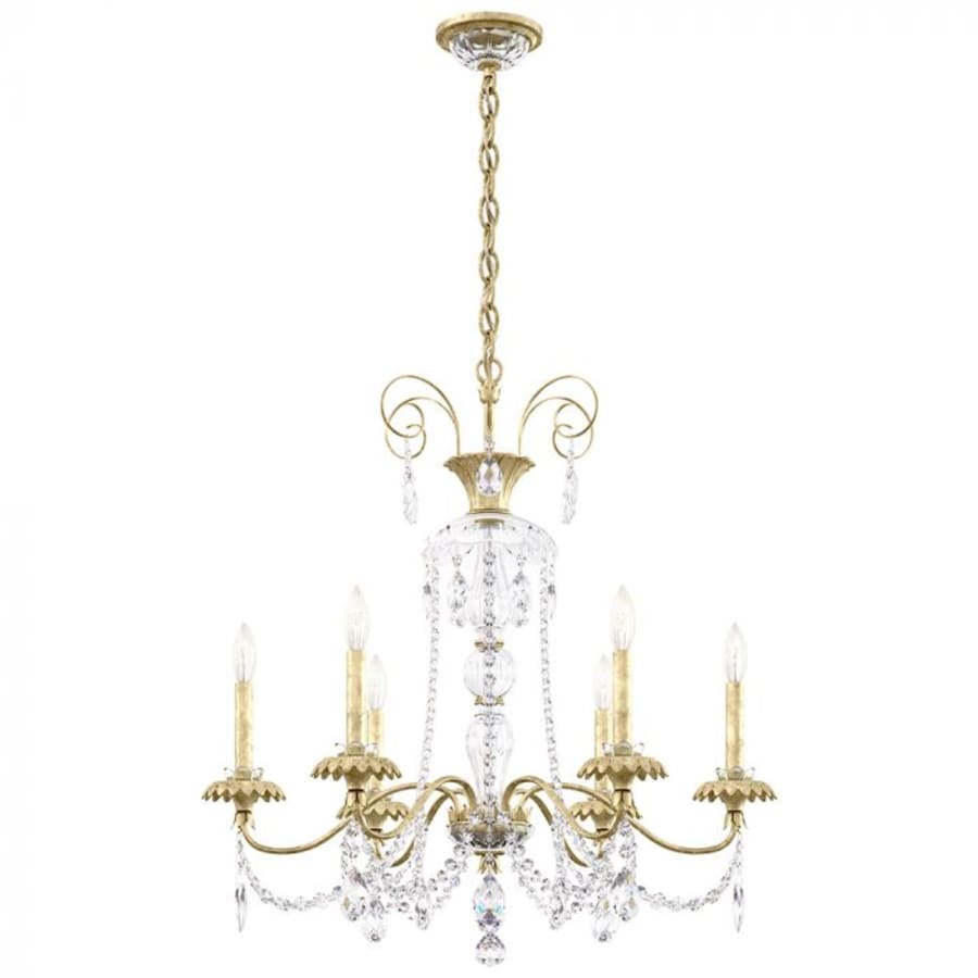 Schonbek Helenia 6 Light 28" Wide Crystal Chandelier with Clear Heritage Crystal Accents