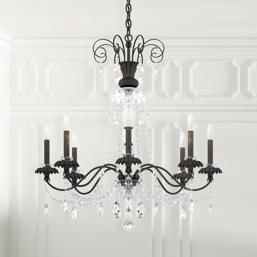 Schonbek Helenia 8 Light 32" Wide Crystal Chandelier with Clear Heritage Crystal Accents