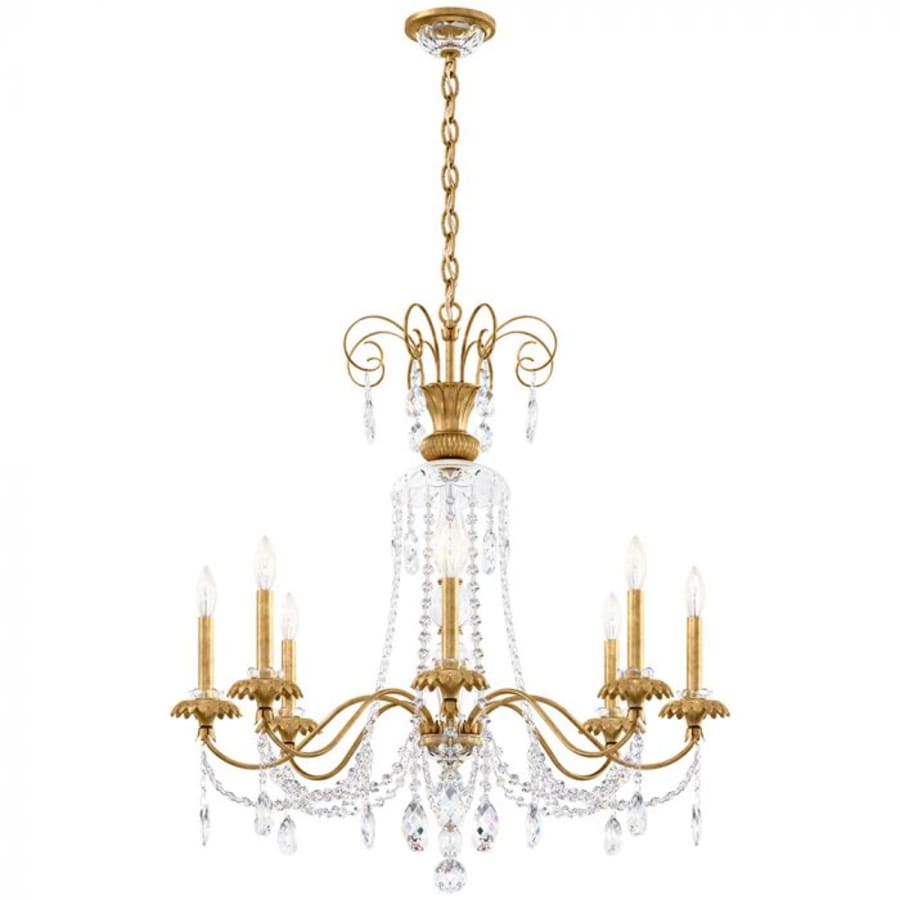 Schonbek Helenia 8 Light 32" Wide Crystal Chandelier with Clear Heritage Crystal Accents