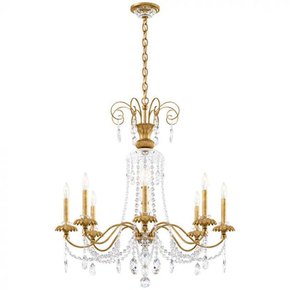 Schonbek Helenia 8 Light 32" Wide Crystal Chandelier with Clear Heritage Crystal Accents