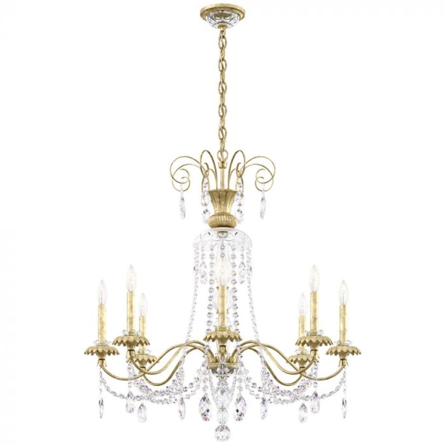 Schonbek Helenia 8 Light 32" Wide Crystal Chandelier with Clear Heritage Crystal Accents