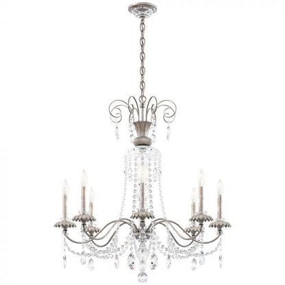 Schonbek Helenia 8 Light 32" Wide Crystal Chandelier with Clear Heritage Crystal Accents