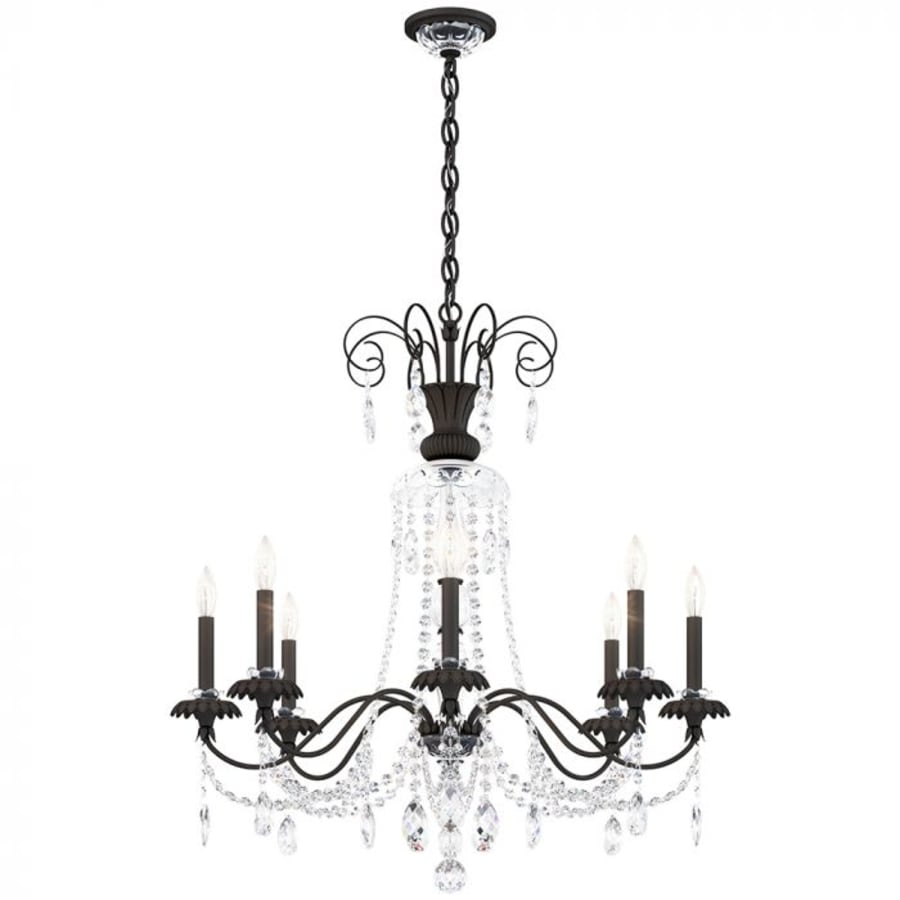 Schonbek Helenia 8 Light 32" Wide Crystal Chandelier with Clear Heritage Crystal Accents