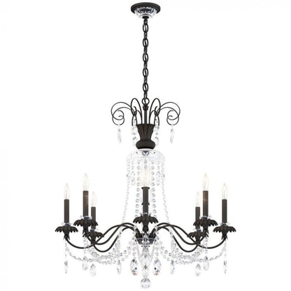 Schonbek Helenia 8 Light 32" Wide Crystal Chandelier with Clear Heritage Crystal Accents