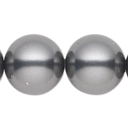 Schonbek Priscilla 10 Light 36" Wide Crystal Chandelier with Dark Grey Pearl Beads
